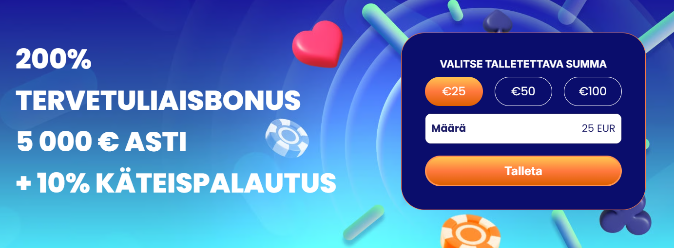 Klikki Kasinon non-sticky tervetuliaisbonus antaa suomalaisille pelaajille joustavan aloitusedun