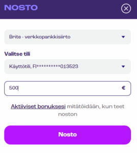 Nettikasinon nopea kotiutus tuo suomalaisille pelaajille rahat pankkitilille minuuteissa