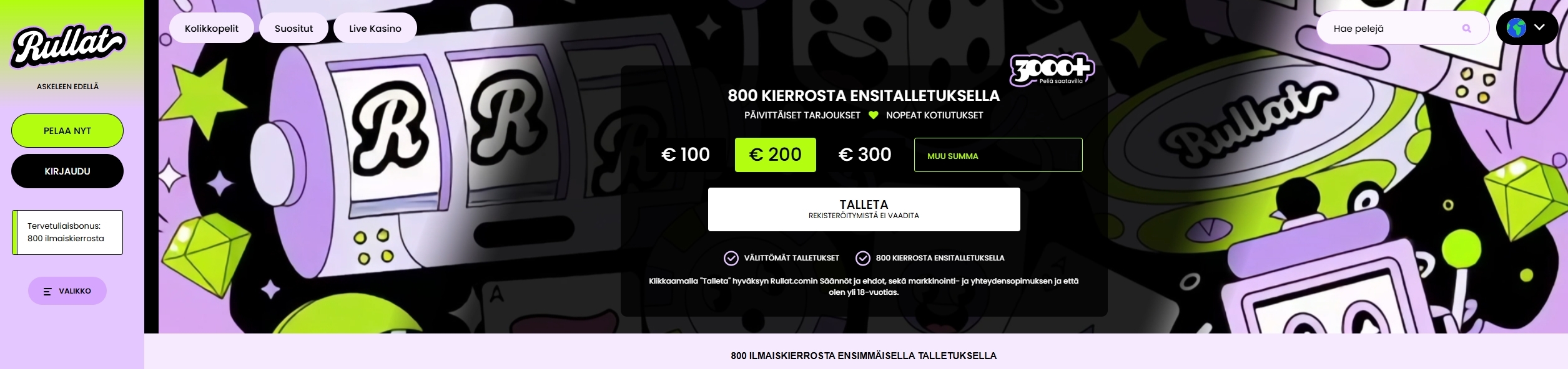 yvä nopea kasino tarjoaa suomalaisille pelaajille nopeat talletukset, kotiutukset ja verovapaat voitot