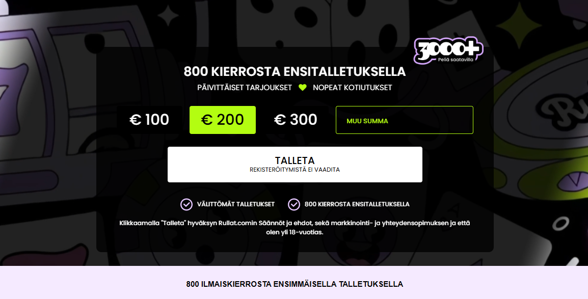 Ilmaiskierroksia tarjotaan suomalaisille pelaajille kolikkopeleihin bonuksena