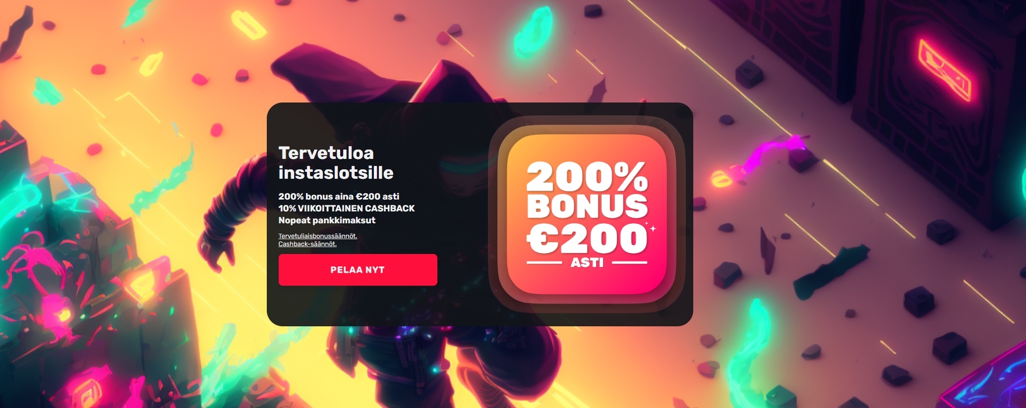 Instaslots viikoittainen cashback bonus palauttaa osan tappioista suomalaisille pelaajille
