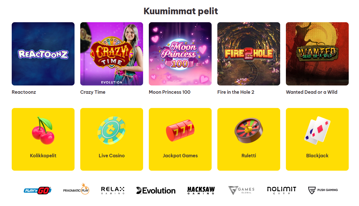 Kuvakaappaus Tuplaus Kasinon peliaulasta