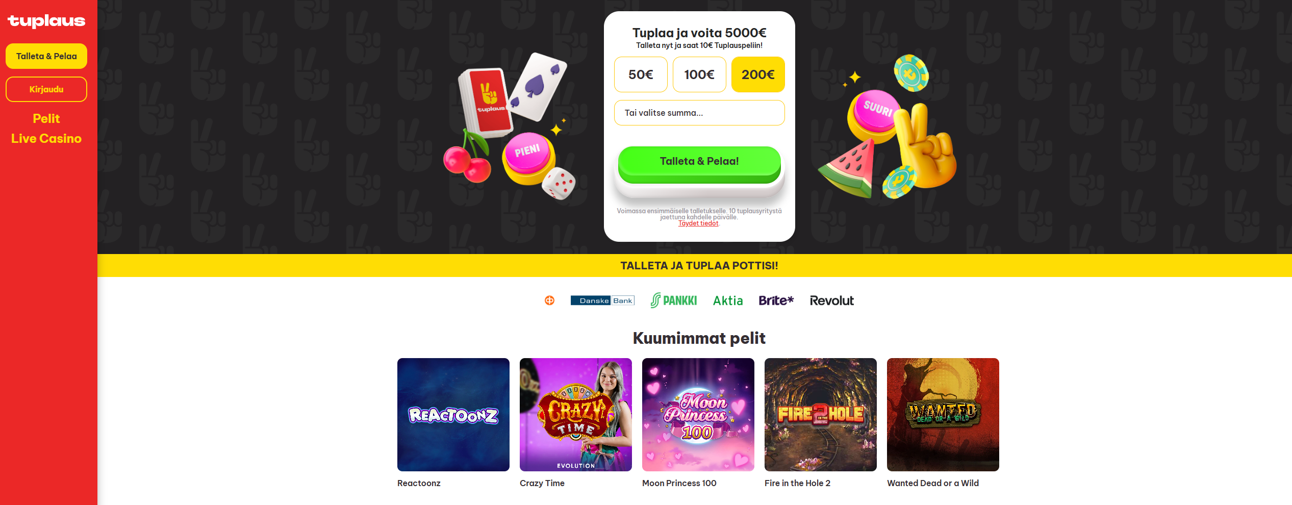 Paras Brite kasino tarjoaa suomalaisille pelaajille nopeat talletukset ja verovapaat voitot