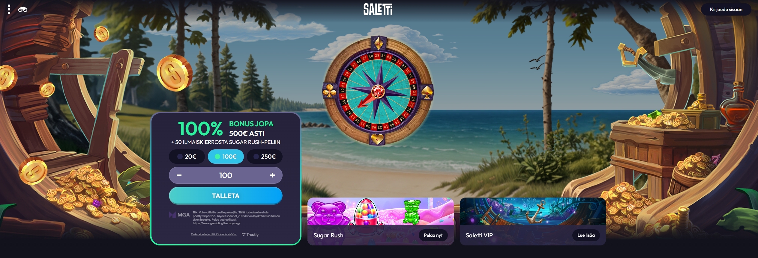 Paras nettikasino ilman rekisteröitymistä tarjoaa suomalaisille nopeat talletukset ja verovapaat voitot