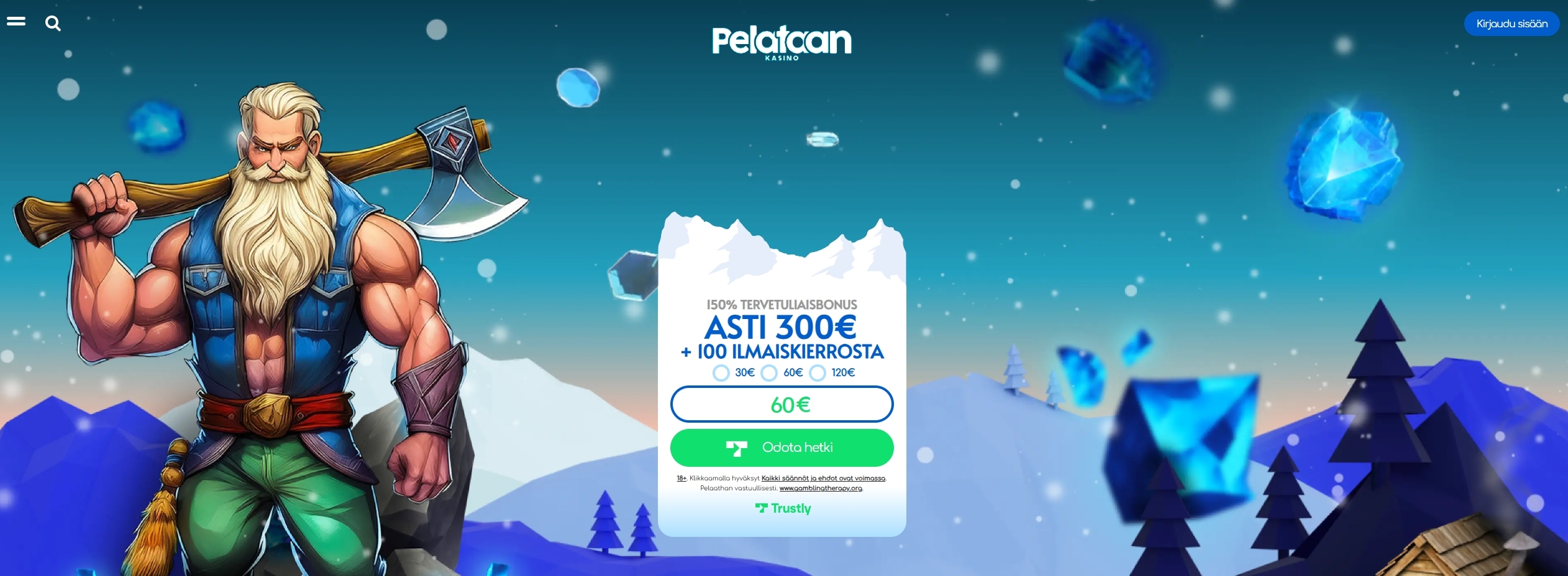 Pelataan Kasino bonus tarjoaa suomalaisille hieman isomman bonusprosentin