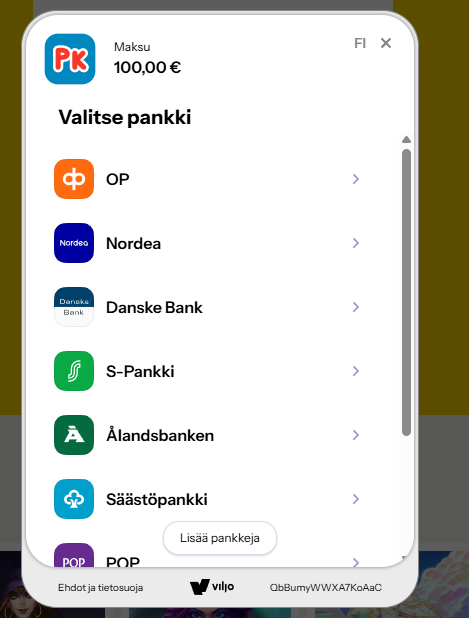 Pikatalletus esimerkki näyttää, kuinka suomalaiset voivat tallettaa kasinolle nopeasti pankkitunnuksilla