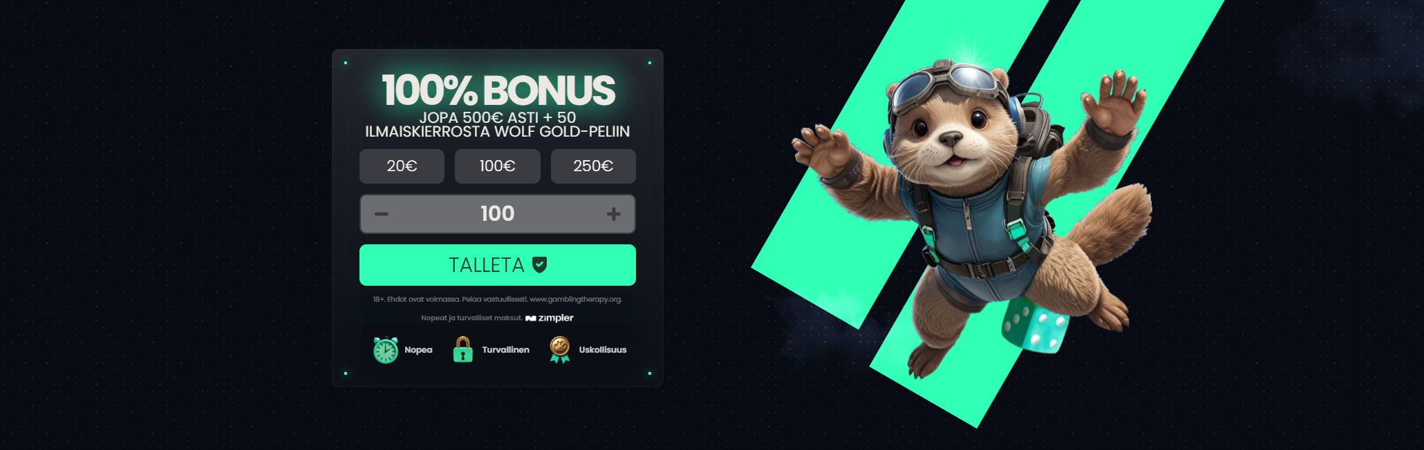 Reipas Casino bonus tarjoaa suomalaisille pelaajille talletusetuja ja ilmaiskierroksia