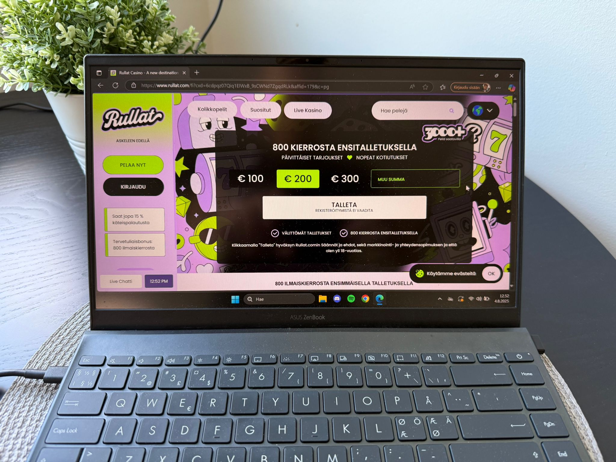 Rullat Casino ilmaiskierrokset tarjoavat suomalaisille pelaajille lisäetua heti aloitukseen