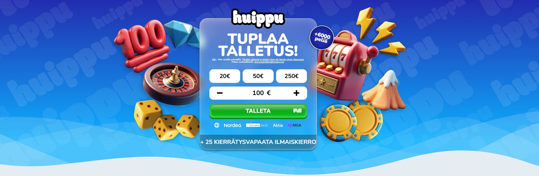 Uusi suomalainen kasino tarjoaa verovapaat voitot ja suomenkielisen asiakastuen