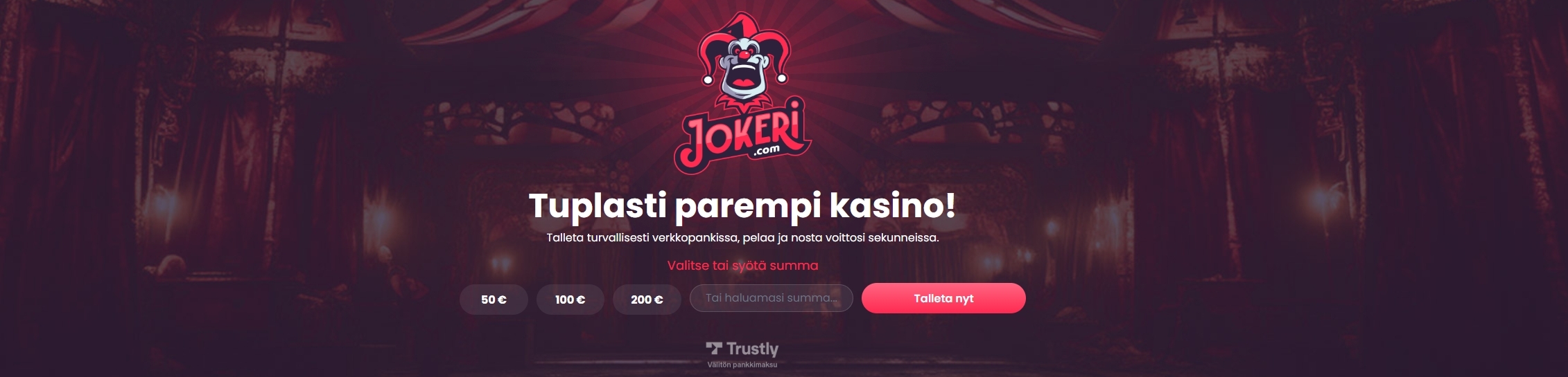 Uusi Trustly kasino tarjoaa suomalaisille pelaajille nopeat talletukset ja verovapaat voitot